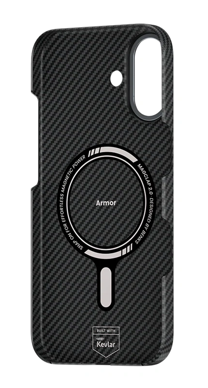 Benks iPhone 17 Armor Air Kevlar dėklas, juoda, 3 nuotrauka